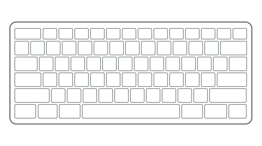 Illustration af tastatur